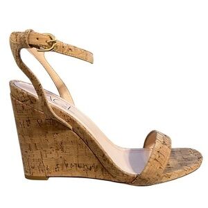 AGL Demi Ankle Strap Wedges Cork Naturale Size US 11